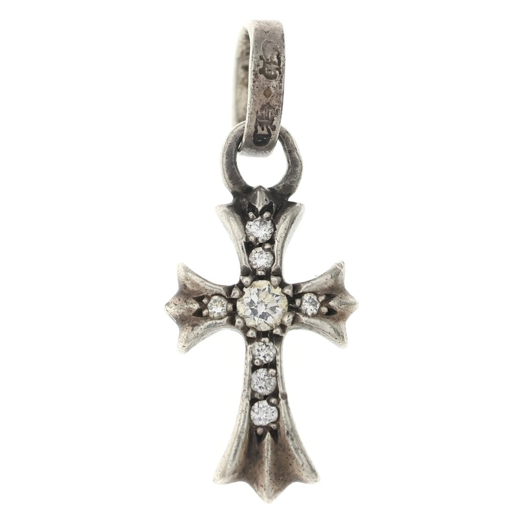CHROME HEARTS(クロムハーツ) CRS BBYFAT P DMND ベイビーファットクロス PAVEダイヤ ペンダントトップ シルバーBCA234