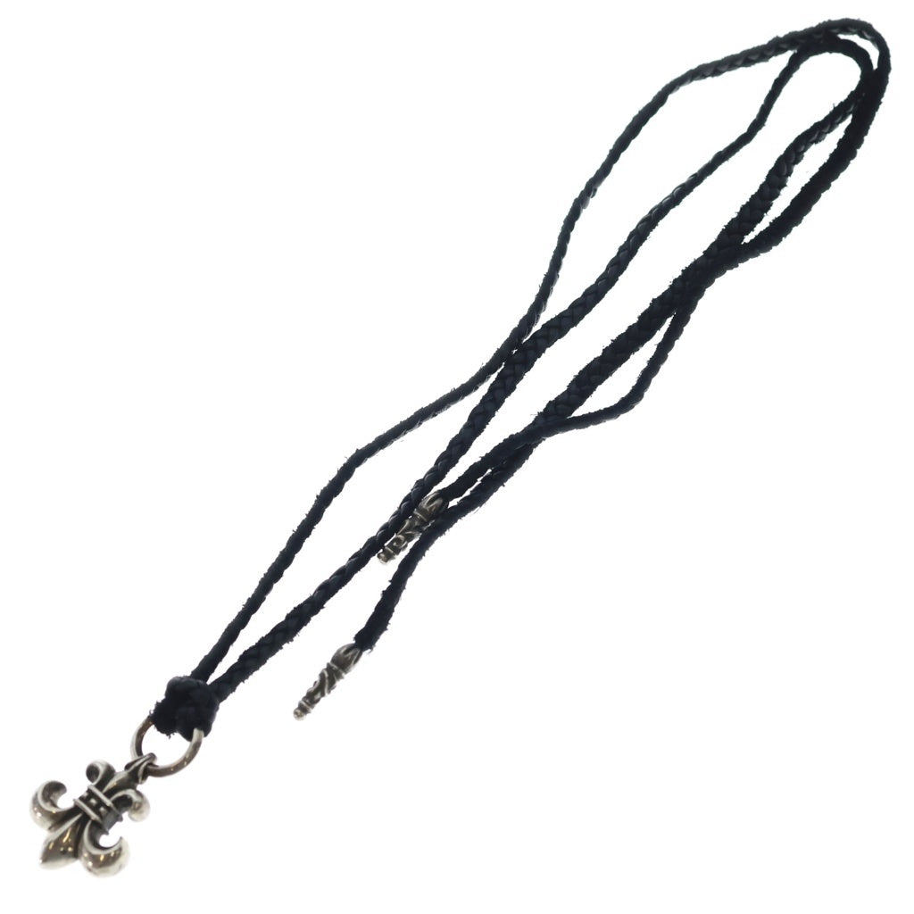 CHROME HEARTS(クロムハーツ) BS FLUER BSフレアペンダント シルバー ネックレストップ レザーブレイド シルバー