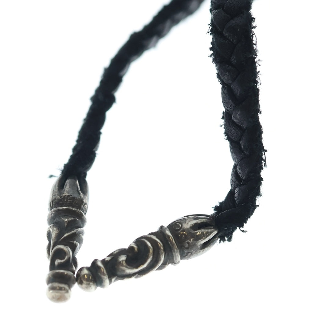CHROME HEARTS(クロムハーツ) BS FLUER BSフレアペンダント シルバー ネックレストップ レザーブレイド シルバー
