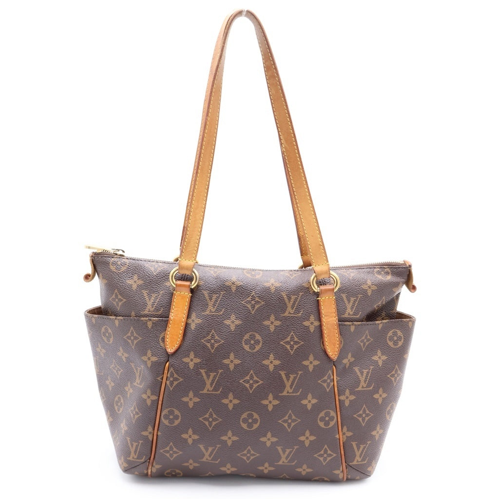 LOUIS VUITTON(ルイヴィトン) モノグラム トータリーPM ハンドバッグ トートバッグ ブラウン レザー×PVC M56688 ゴールド金具 レディース