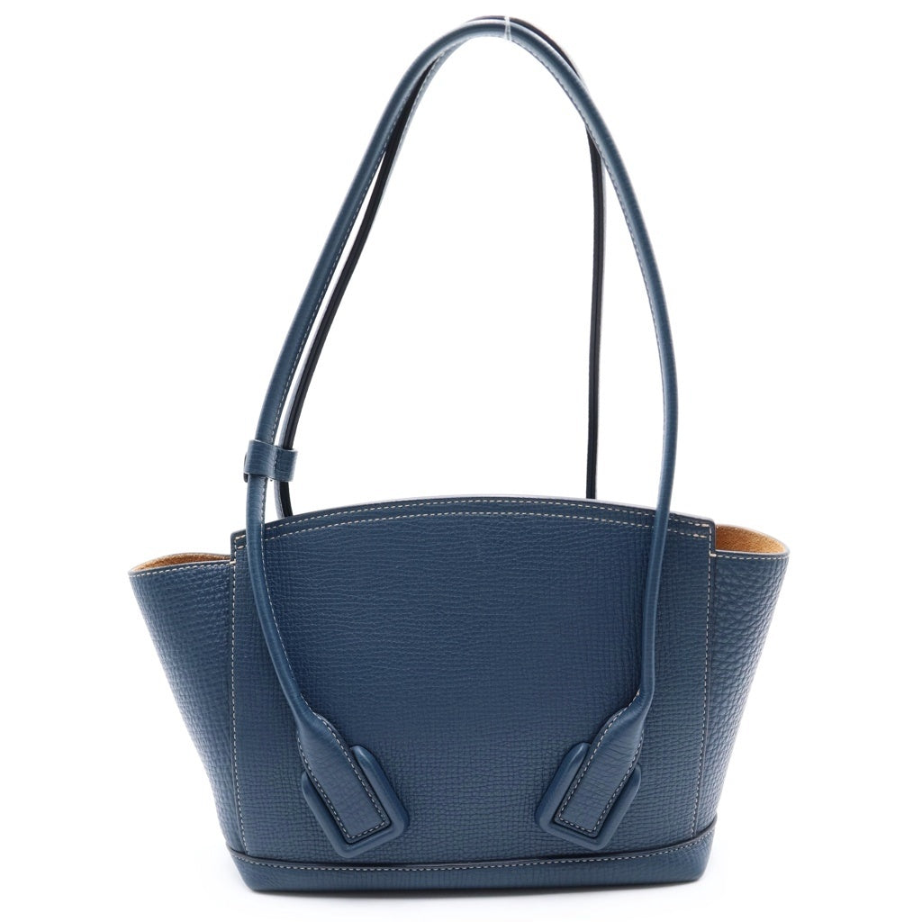 BOTTEGA VENETA(ボッテガヴェネタ) アルコ レザーショルダーバッグ ネイビー 無 レディース