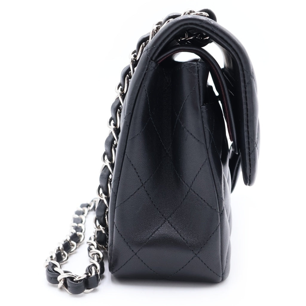 CHANEL(シャネル) マトラッセ23 ダブルフラップ ダブルチェーン ショルダーバッグ ラムスキン シルバー金具 31番台 A01113 レディース