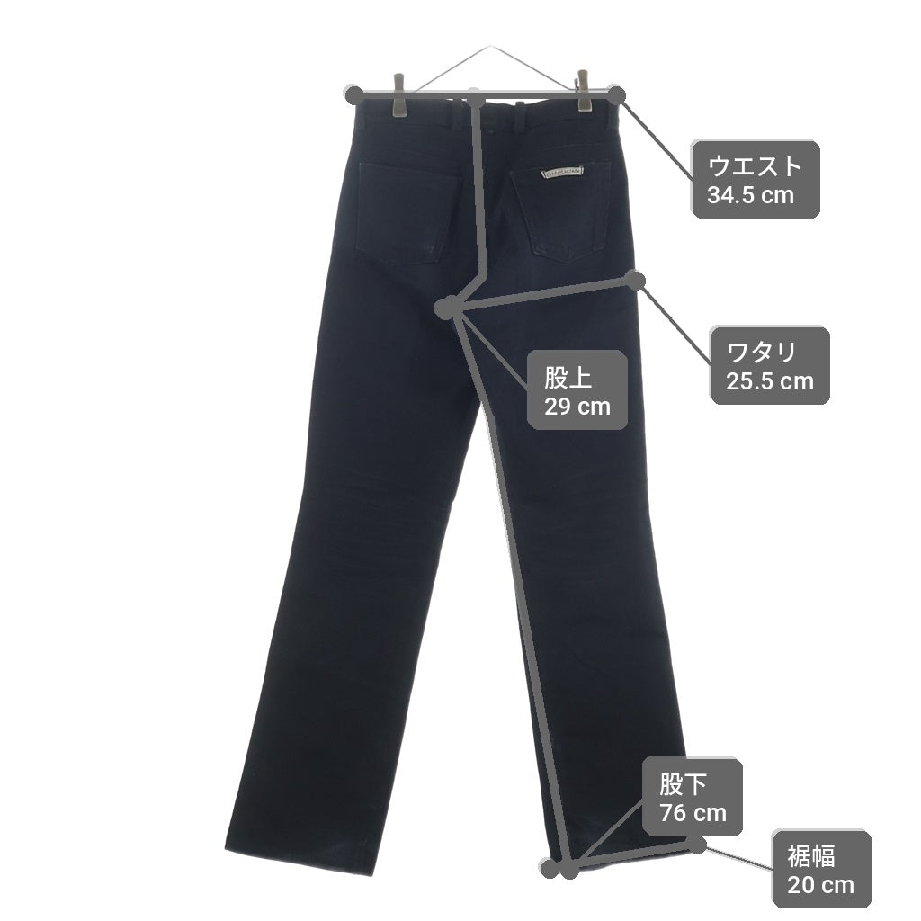 CHROME HEARTS(クロムハーツ) OLD FLEURKNEE DNM PANTS オールド フレアニー デニムパンツ ブラック