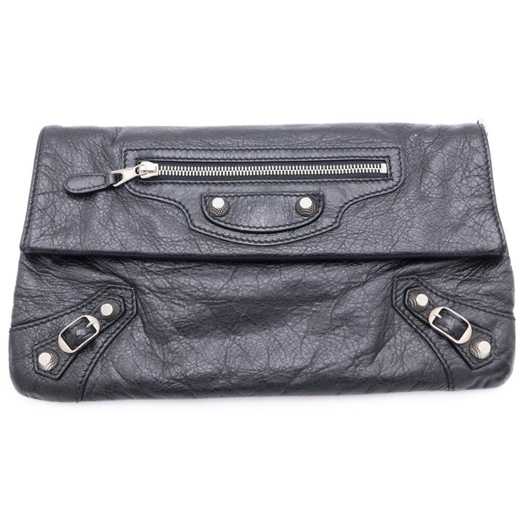 BALENCIAGA(バレンシアガ) ジャイアントエンベロープ レザー クラッチ セカンドバッグ ブラック 327079 327079 レディース