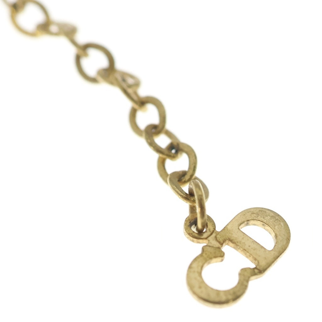 Christian Dior(クリスチャンディオール) トロッターロゴ チェーン ネックレス ゴールド レディース
