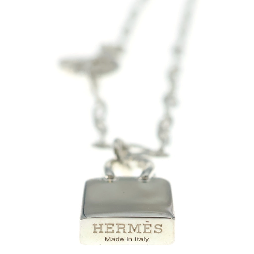 HERMES(エルメス) アミュレット バーキンモチーフ チャーム チェーン ブレスレット シルバー 箱 レディース
