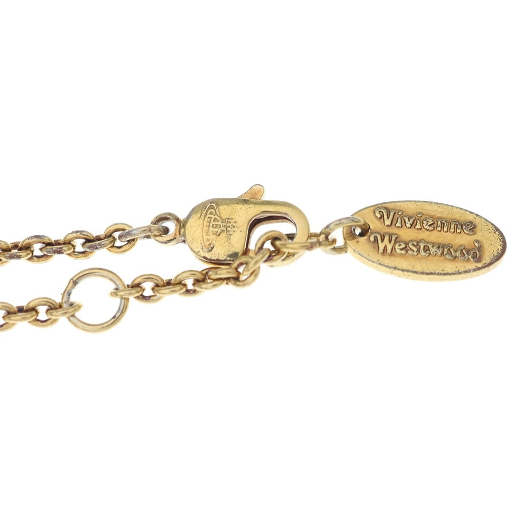 Vivienne Westwood(ヴィヴィアンウエストウッド) プチ オーブ ラインストーン ネックレス ゴールド レディース