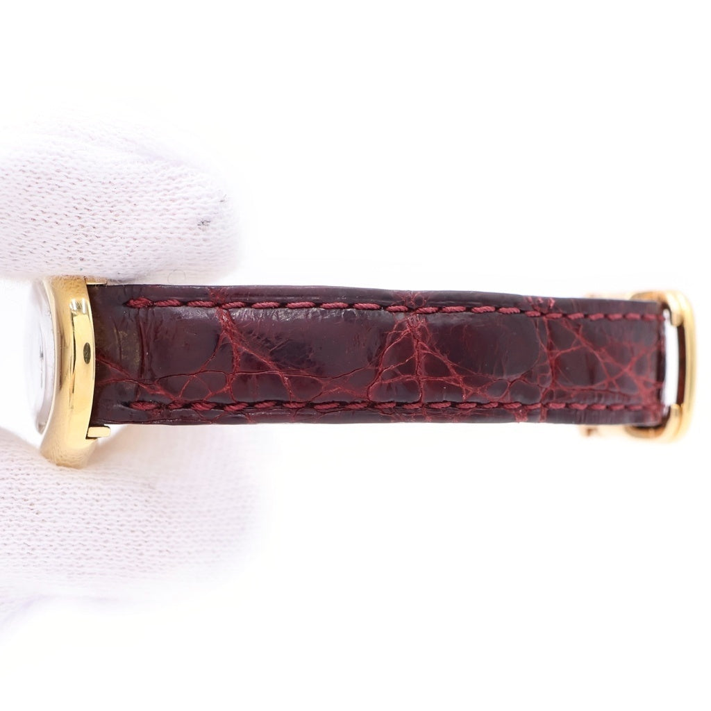 Cartier(カルティエ) ベニュワール SM アイボリー文字盤 YG×レザー/QZ クォーツ W1506056 腕時計 W1506056 レディース