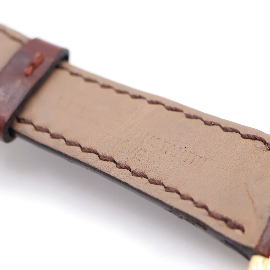 VACHERON CONSTANTIN(バシュロンコンスタンタン) 1972 アシンメトリカル 白文字盤 ダイヤベゼル YG×レザー/QZ クォーツ 25520/000J 腕時計