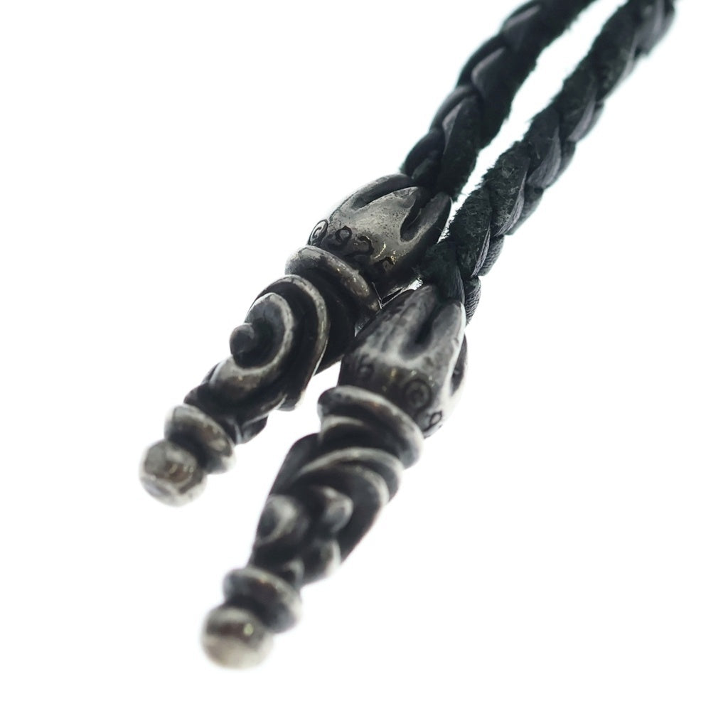 CHROME HEARTS(クロムハーツ) VULCAN CROSS SML LB バルカンクロス スモール レザーブレイド ネックレス シルバー