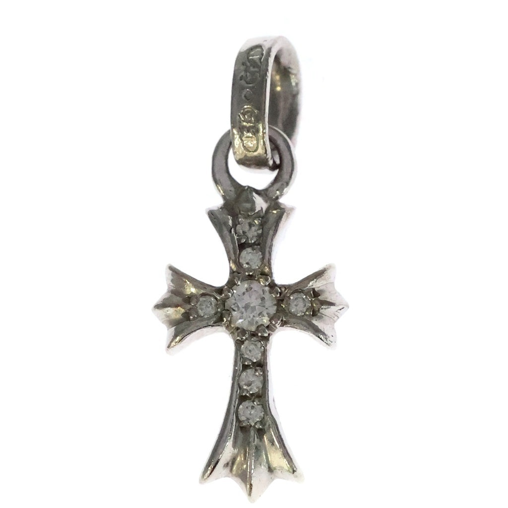 CHROME HEARTS(クロムハーツ) 18KWG CRS BBYFAT P/DIA ベイビーファットクロス PAVEダイヤ ペンダントトップ ホワイトゴールド BCA006