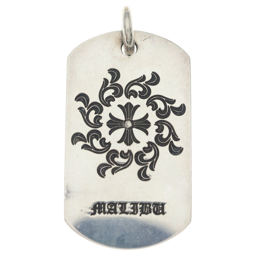 CHROME HEARTS(クロムハーツ) D TAG LRG LTD MALIBU マリブ限定 ラージドッグタグ ネックレストップ シルバー