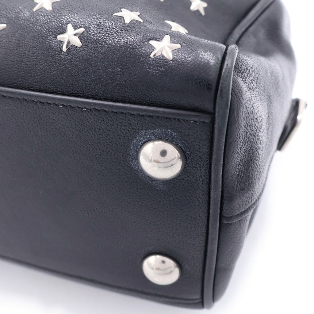 SAINT LAURENT PARIS(サンローランパリ) スタースタッズ ハンドバッグ 2wayバッグ ブラック レザー レディース
