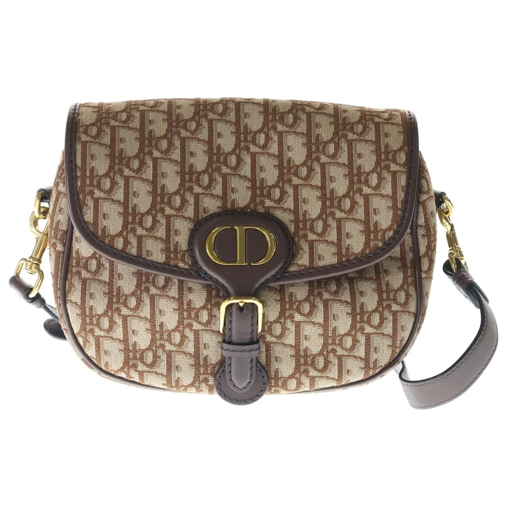 DIOR(ディオール) オブリーク ボビー ショルダーバッグ ブラウン キャンバスレザー レディース