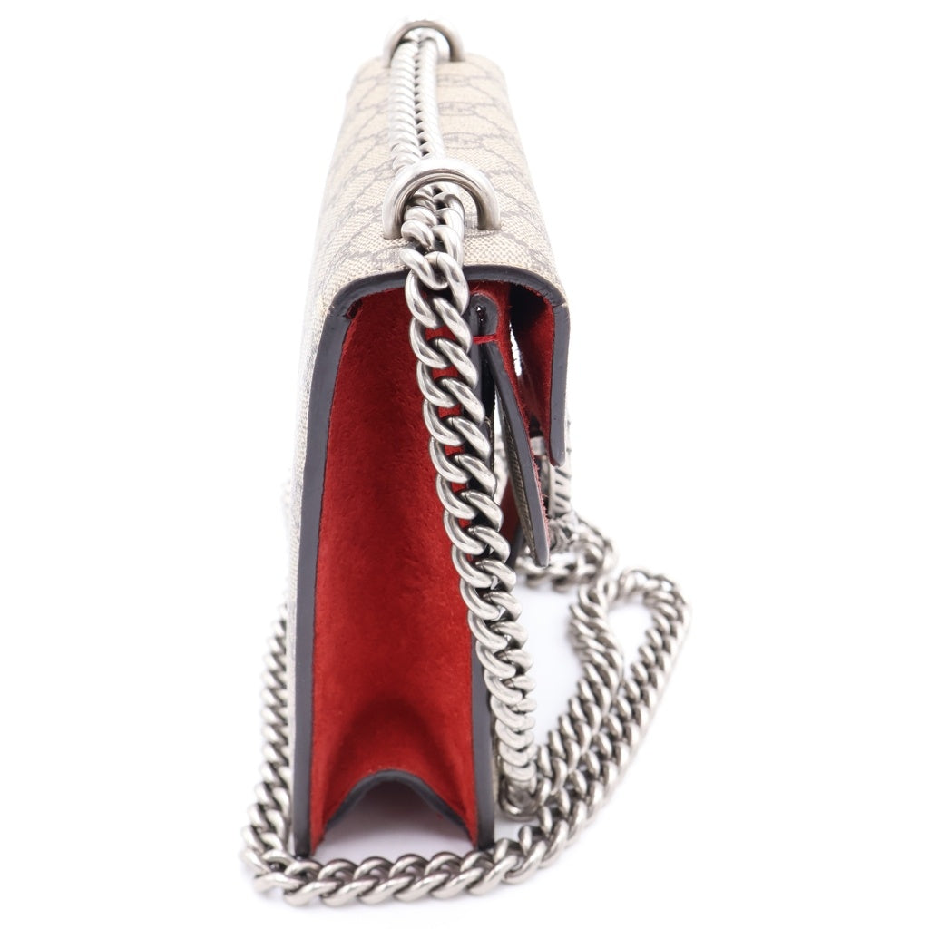 GUCCI(グッチ) デュオニュソス チェーンショルダーバッグ ハンドバッグ ブラウン/レッド PVCレザー 421970 レディース