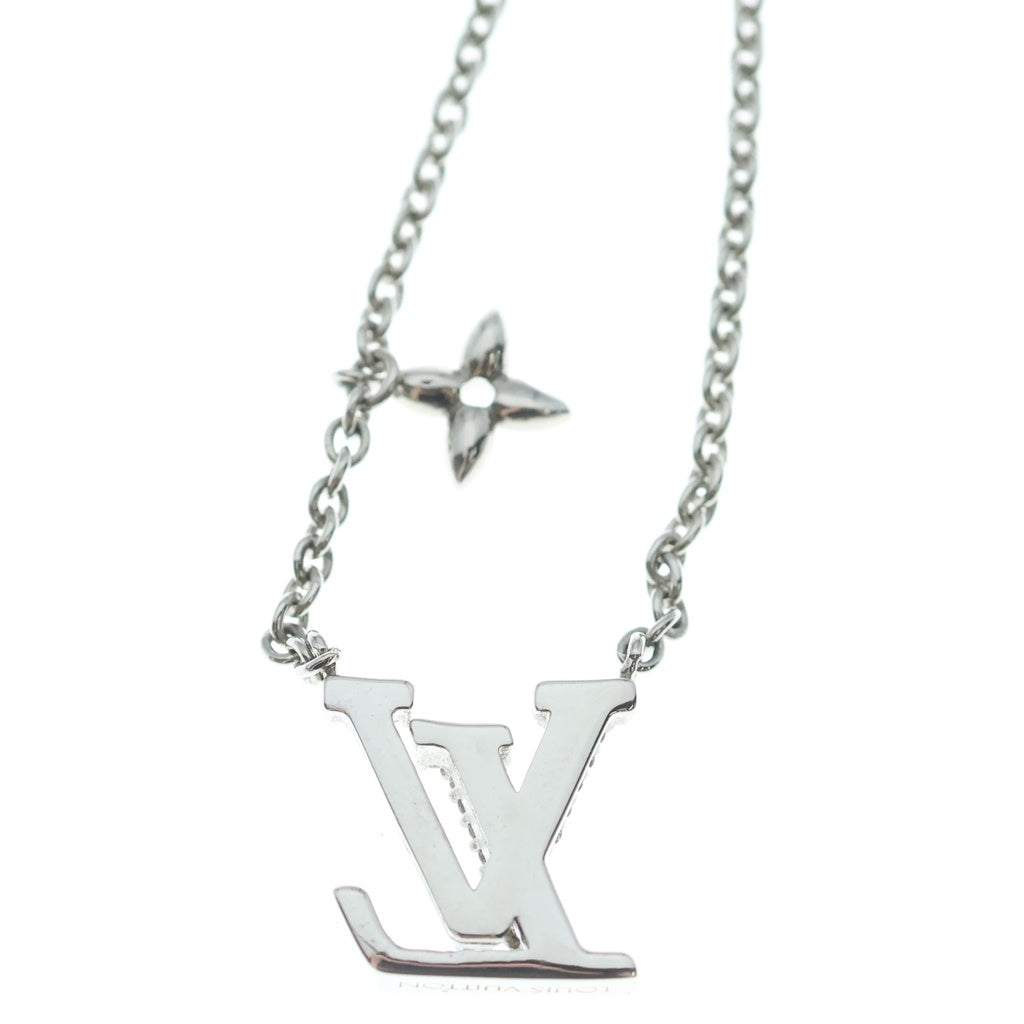 LOUIS VUITTON(ルイヴィトン) LVアイコニック ネックレス シルバー ラインストーン メタル M02751 レディース