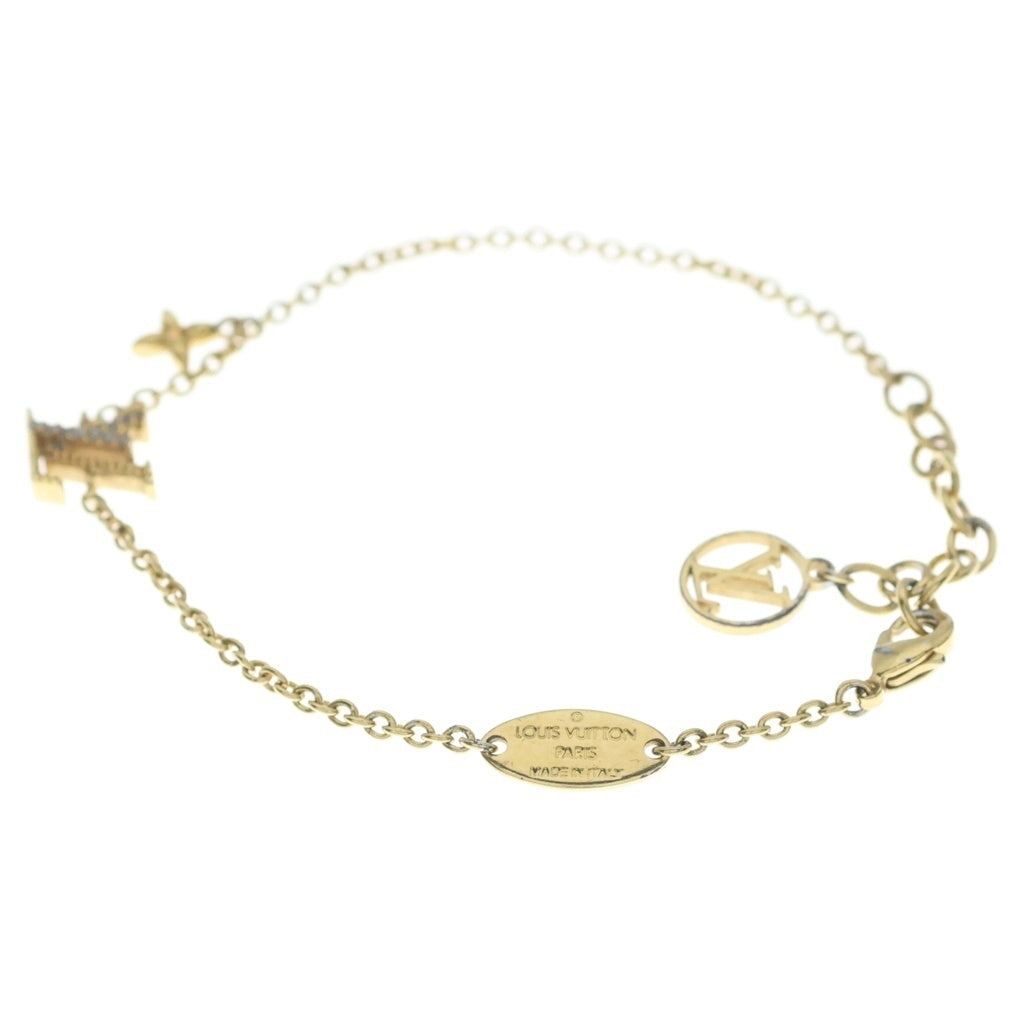 LOUIS VUITTON(ルイヴィトン) LVアイコニック ブレスレット ゴールド GP ラインストーン アクセサリー M00587 レディース