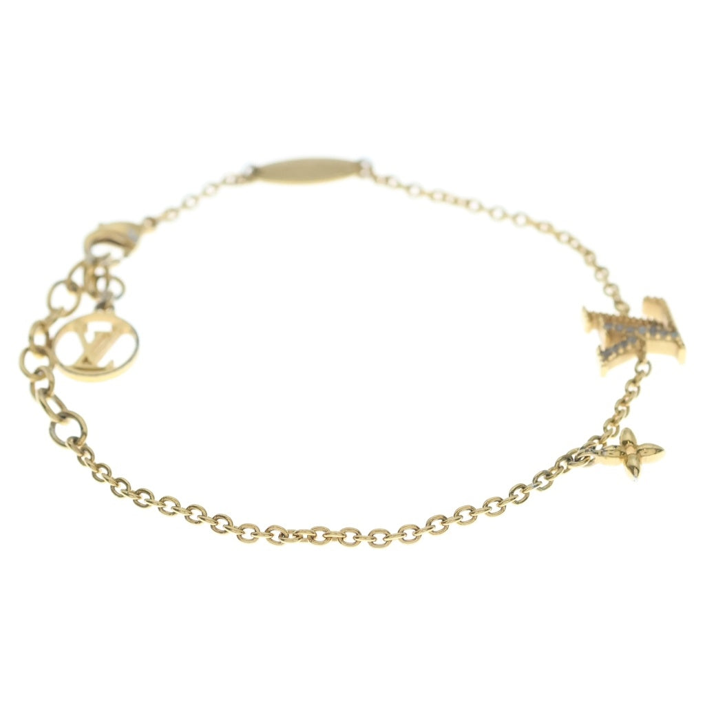 LOUIS VUITTON(ルイヴィトン) LVアイコニック ブレスレット ゴールド GP ラインストーン アクセサリー M00587 レディース