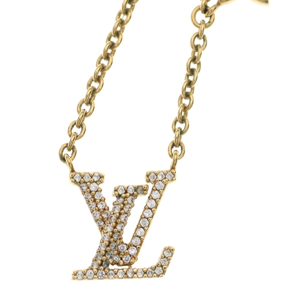LOUIS VUITTON(ルイヴィトン) LVアイコニック ネックレス ゴールド ラインストーン GP M00596 レディース