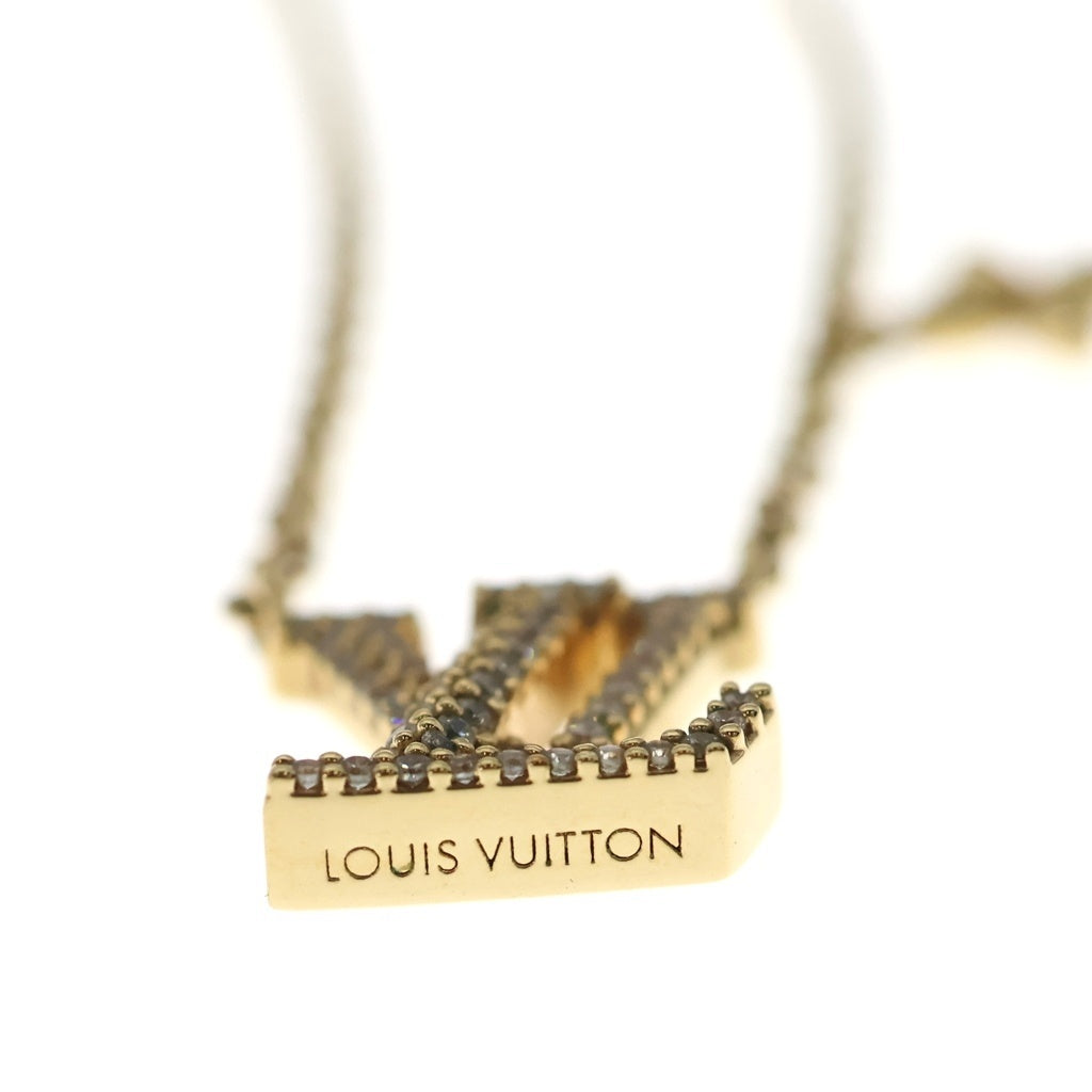 LOUIS VUITTON(ルイヴィトン) LVアイコニック ネックレス ゴールド ラインストーン GP M00596 レディース