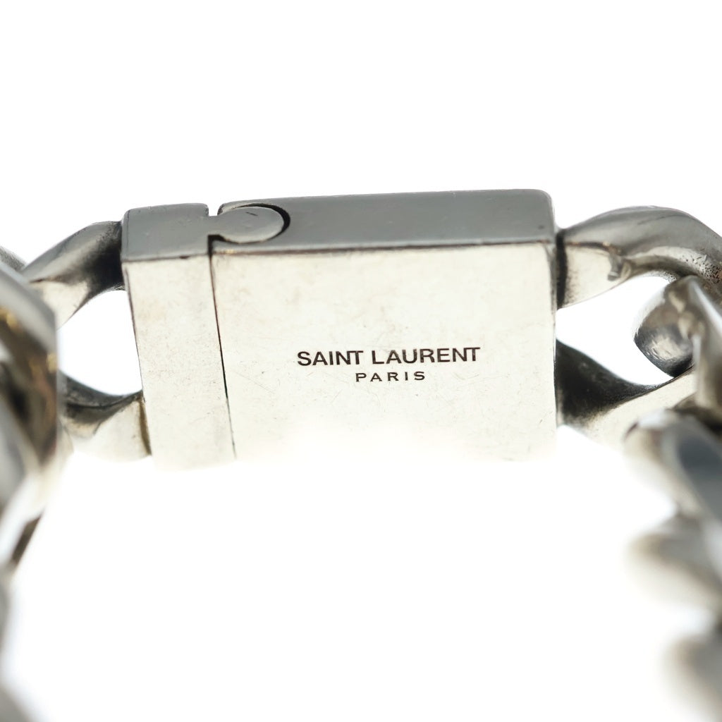SAINT LAURENT PARIS(サンローランパリ) チェーンブレスレット シルバー メタル M