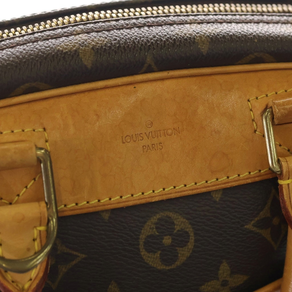 LOUIS VUITTON(ルイヴィトン) モノグラム トゥルーヴィル PVC レザー ハンドバッグ ブラウン M42228