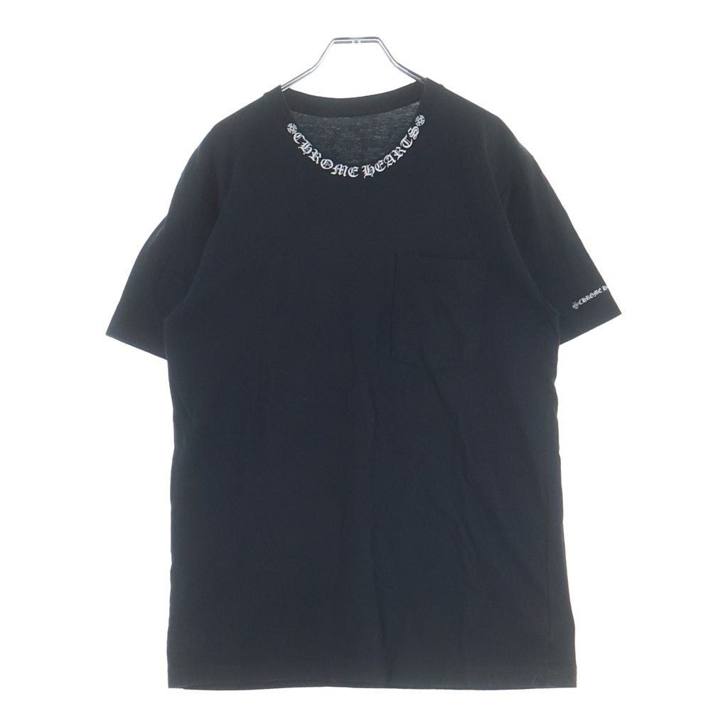 CHROME HEARTS(クロムハーツ) CH T-SHIRT ネックロゴ 半袖Tシャツ ブラック