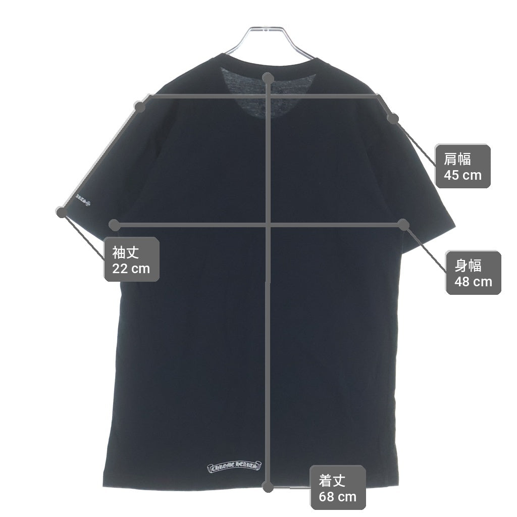 CHROME HEARTS(クロムハーツ) CH T-SHIRT ネックロゴ 半袖Tシャツ ブラック