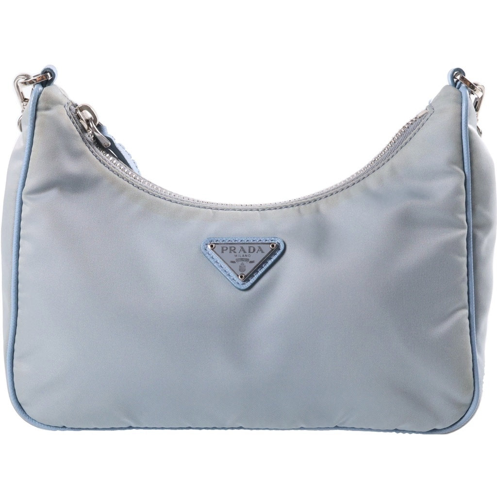 PRADA(プラダ) Re-Edition2005 リエディション ショルダーバッグ レザー ライトブルー 1BH204 レディース
