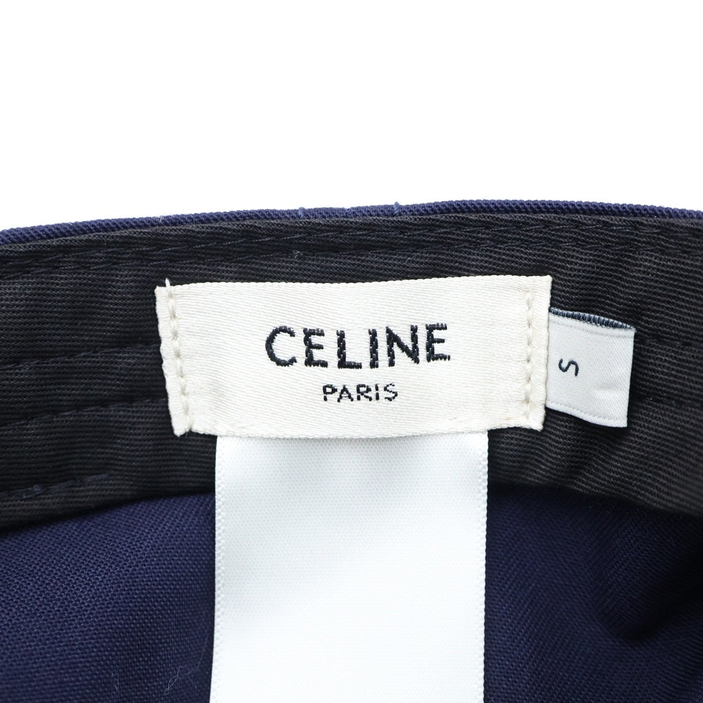 CELINE(セリーヌ) 21SS ロゴワッペン ベースボールキャップ 帽子 ネイビー 2AUA2242N