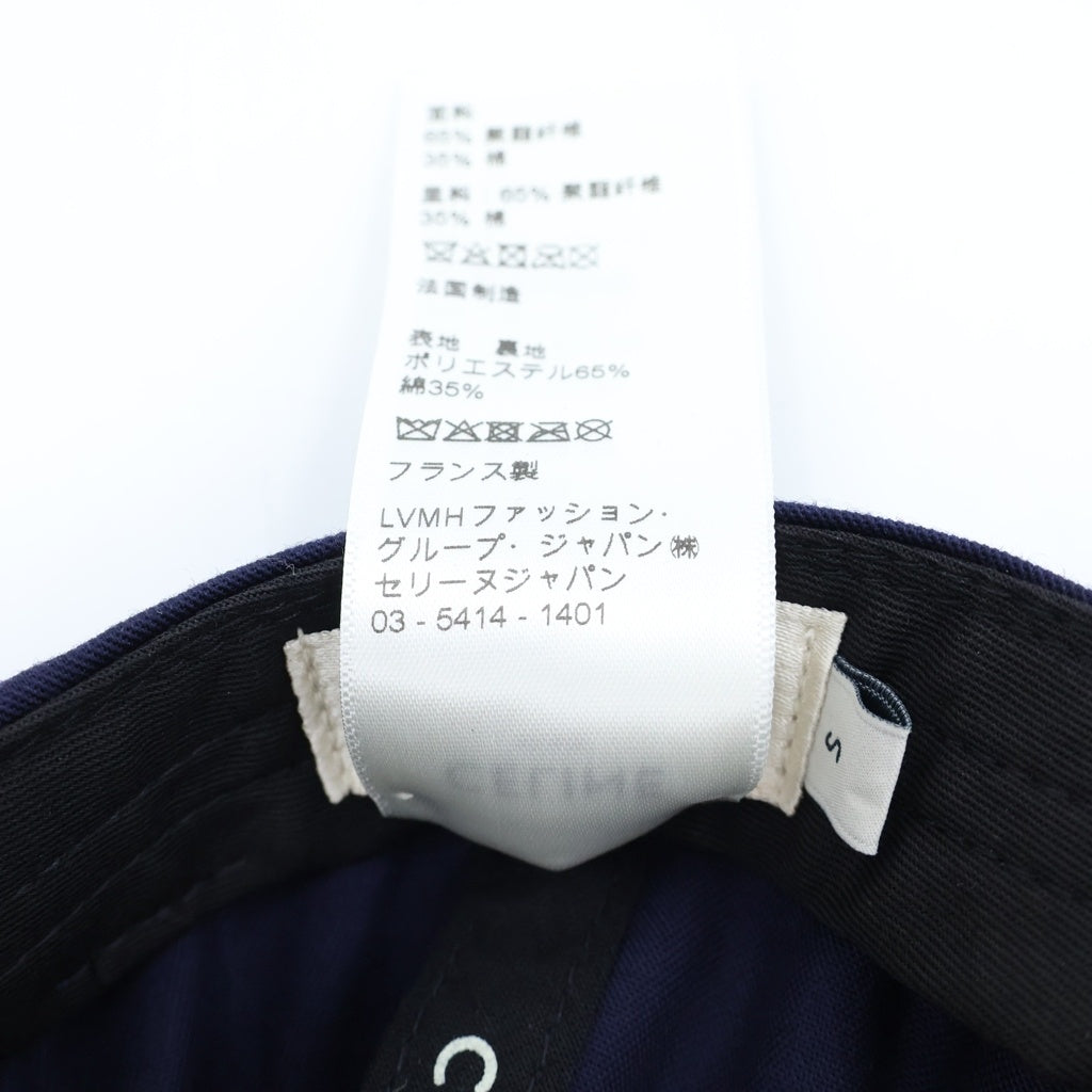 CELINE(セリーヌ) 21SS ロゴワッペン ベースボールキャップ 帽子 ネイビー 2AUA2242N