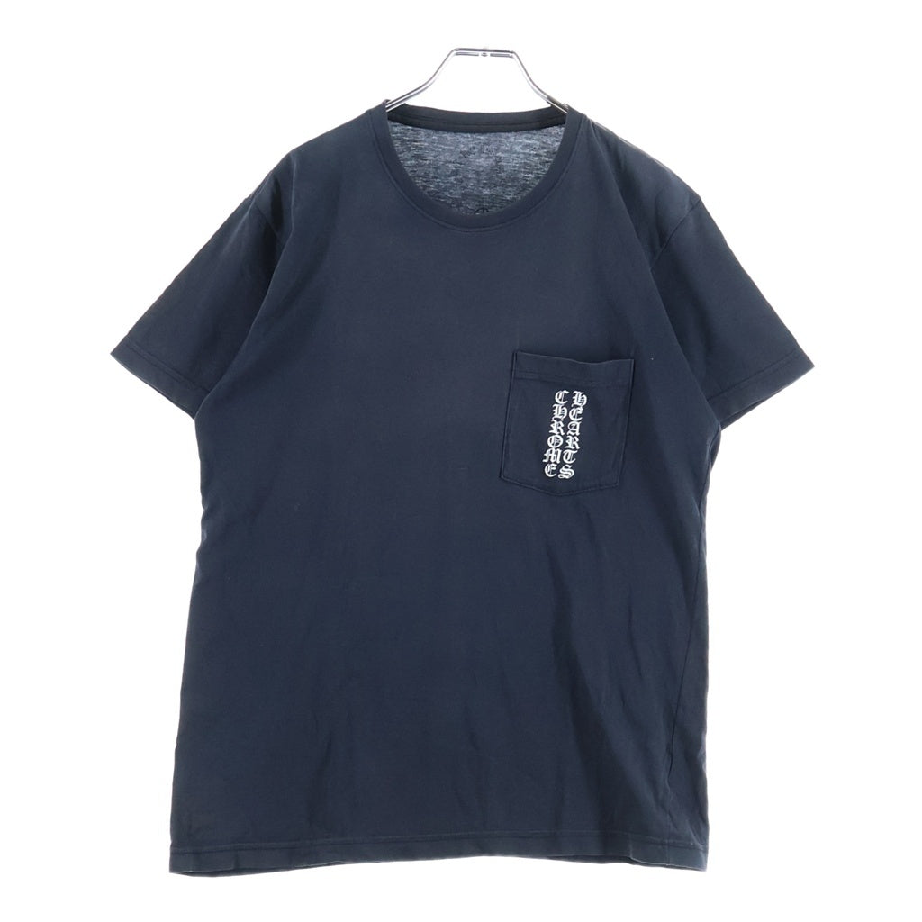 CHROME HEARTS(クロムハーツ) OLD SCRL CEM CRS TEE バックスクロールラベル セメタリークロス プリント 半袖Tシャツ ブラック