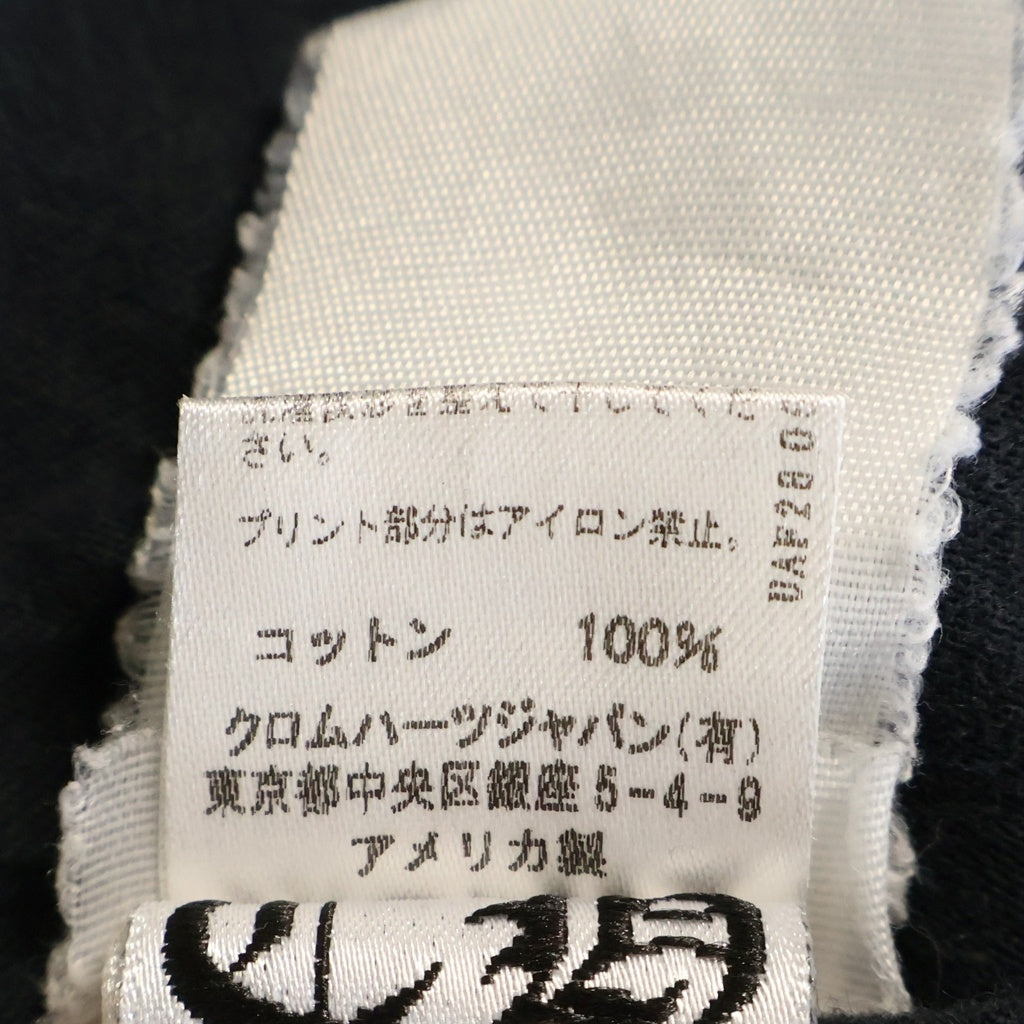 CHROME HEARTS(クロムハーツ) OLD SCRL CEM CRS TEE バックスクロールラベル セメタリークロス プリント 半袖Tシャツ ブラック