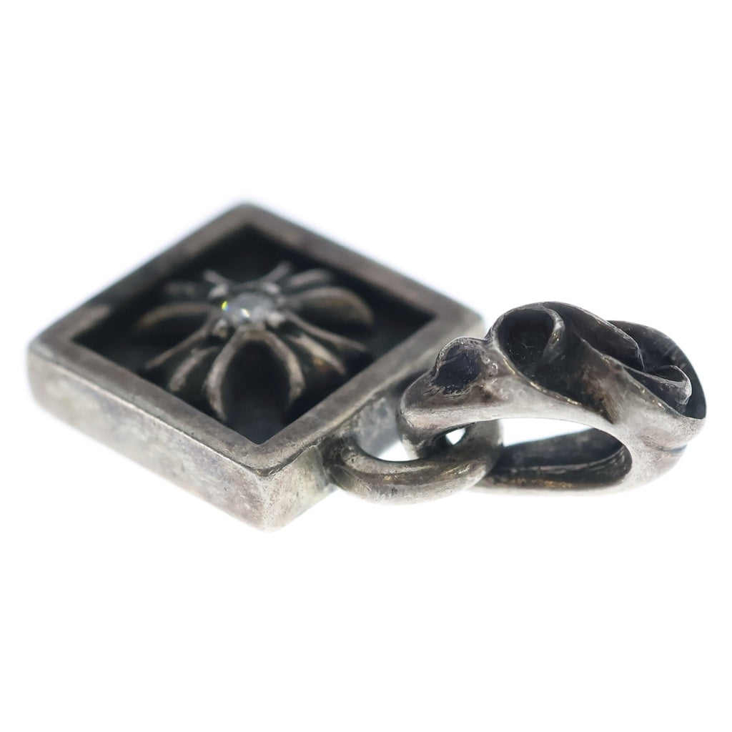 CHROME HEARTS(クロムハーツ) FRAMED CH PLUS 1DIA フレームドCHプラス 1ダイヤ ペンダントトップ シルバー