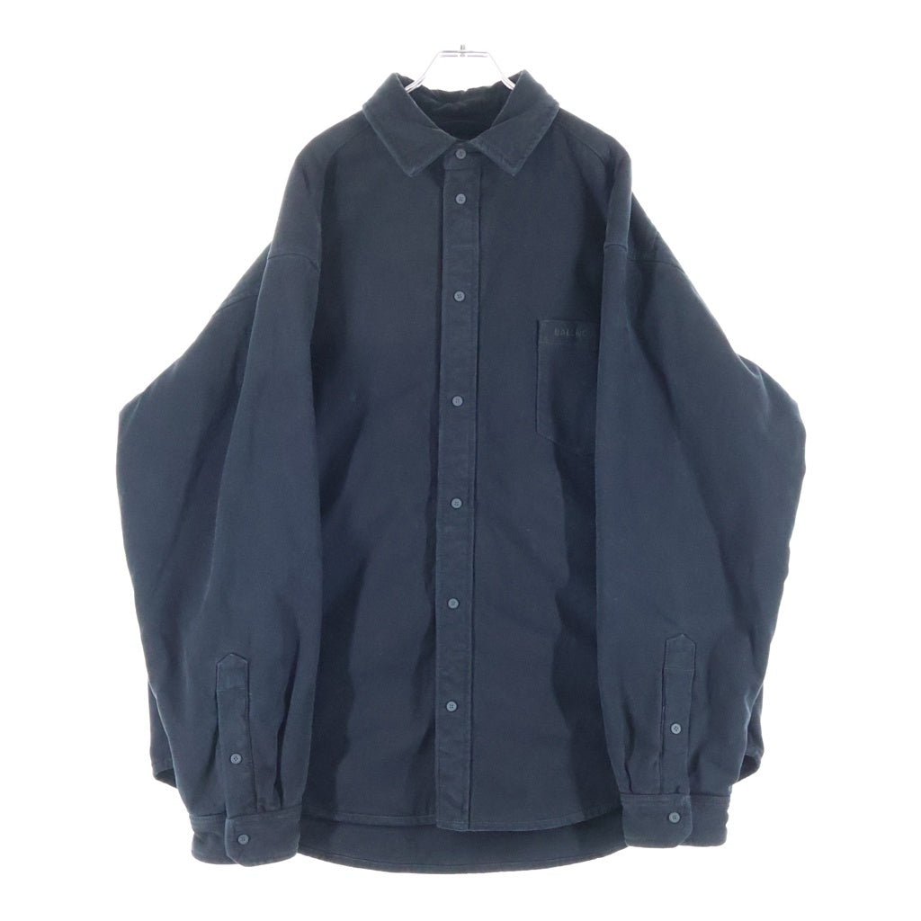 BALENCIAGA(バレンシアガ) 22AW Japanese Indigo Padded Shirt ジャパニーズ インディゴ パデッド 中綿 シャツジャケット ネイビー 719305