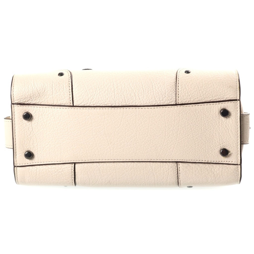 COACH(コーチ) マーサー サッチェル24 スーベニア エンブロイダリー 2WAYハンドバッグ ショルダーバッグ アイボリー レザー 57722 ガンメタ金具 レディース