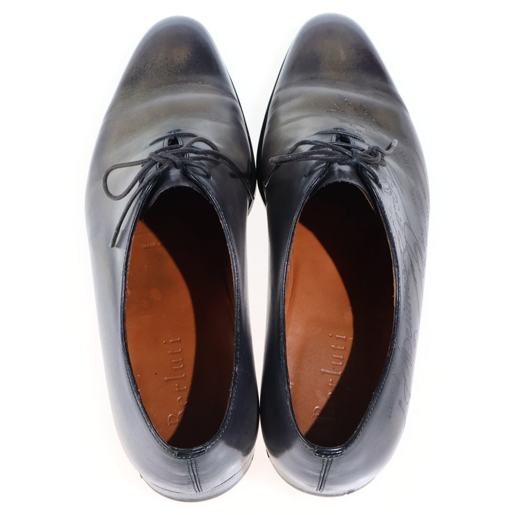 Berluti(ベルルッティ) アレッサンドロ ガレ スクリット ビジネスシューズ レザーシューズ パティーヌ ブラウングレー #7