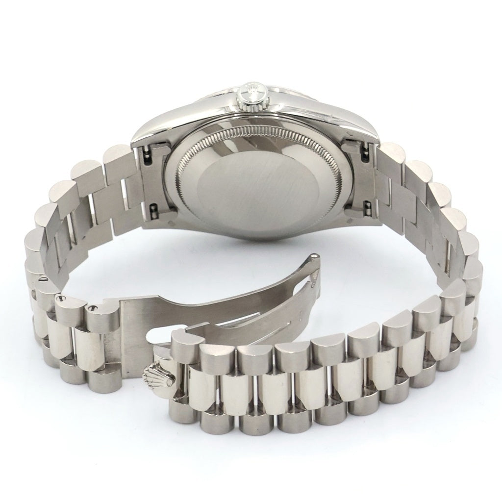 ROLEX(ロレックス) デイデイト シルバー文字盤 旧PD WG/AT 145g 18239A