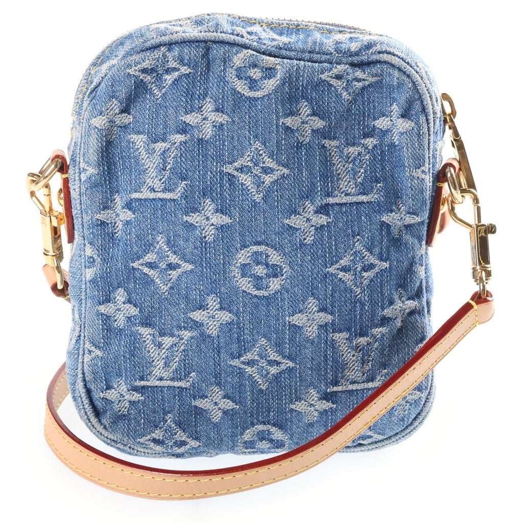 LOUIS VUITTON(ルイヴィトン) モノグラム デニム ポシェット・フェアファックス ショルダーバッグ ブルー M82948 スト レディース