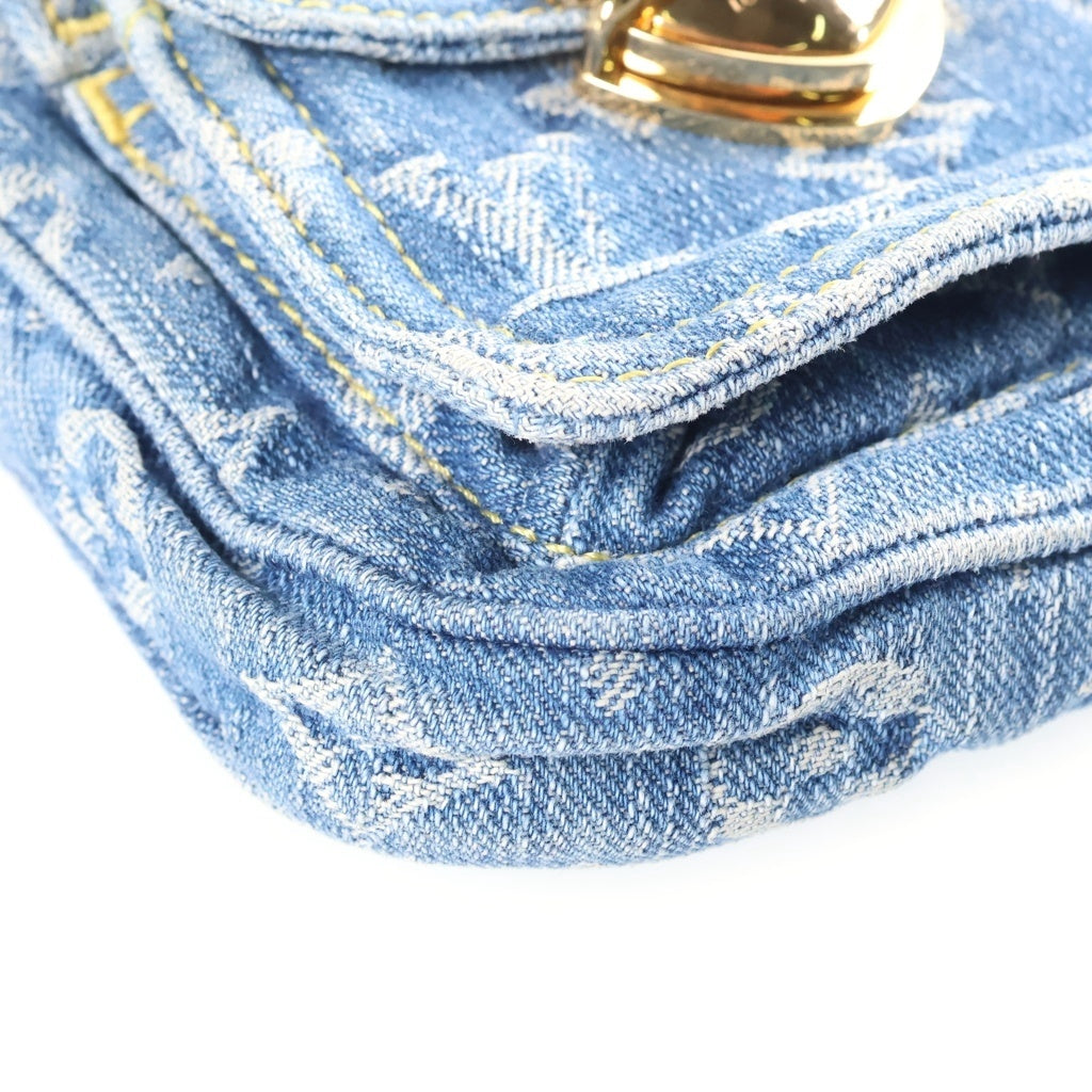 LOUIS VUITTON(ルイヴィトン) モノグラム デニム ポシェット・フェアファックス ショルダーバッグ ブルー M82948 スト レディース