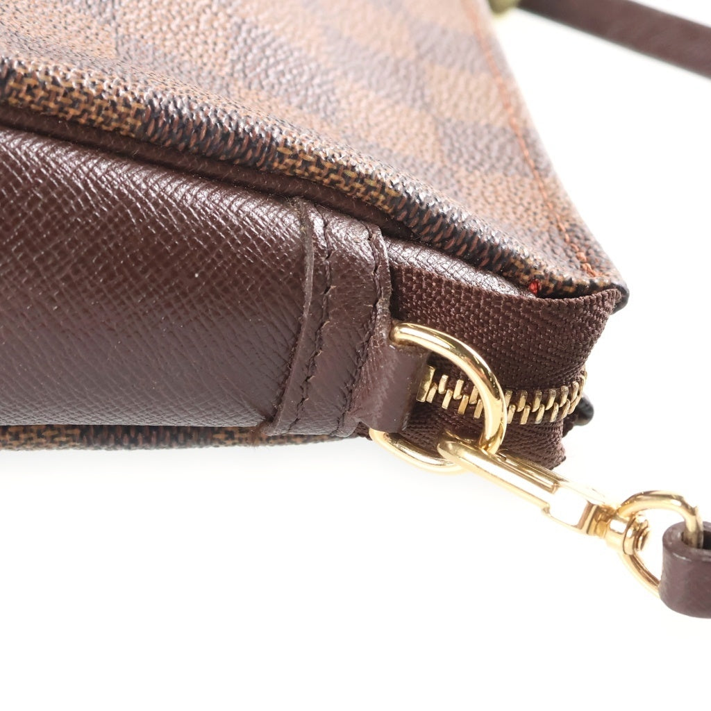 LOUIS VUITTON(ルイヴィトン) ダミエ トゥルースメイクアップ ハンドバッグ ポーチ ブラウン PVC×レザー N51982 スト レディース