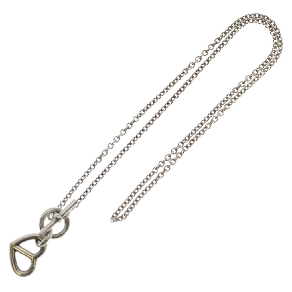 HERMES(エルメス) シェーヌダンクル アミュレット カシュクール ハートネックレス Ag925 シルバー レディース
