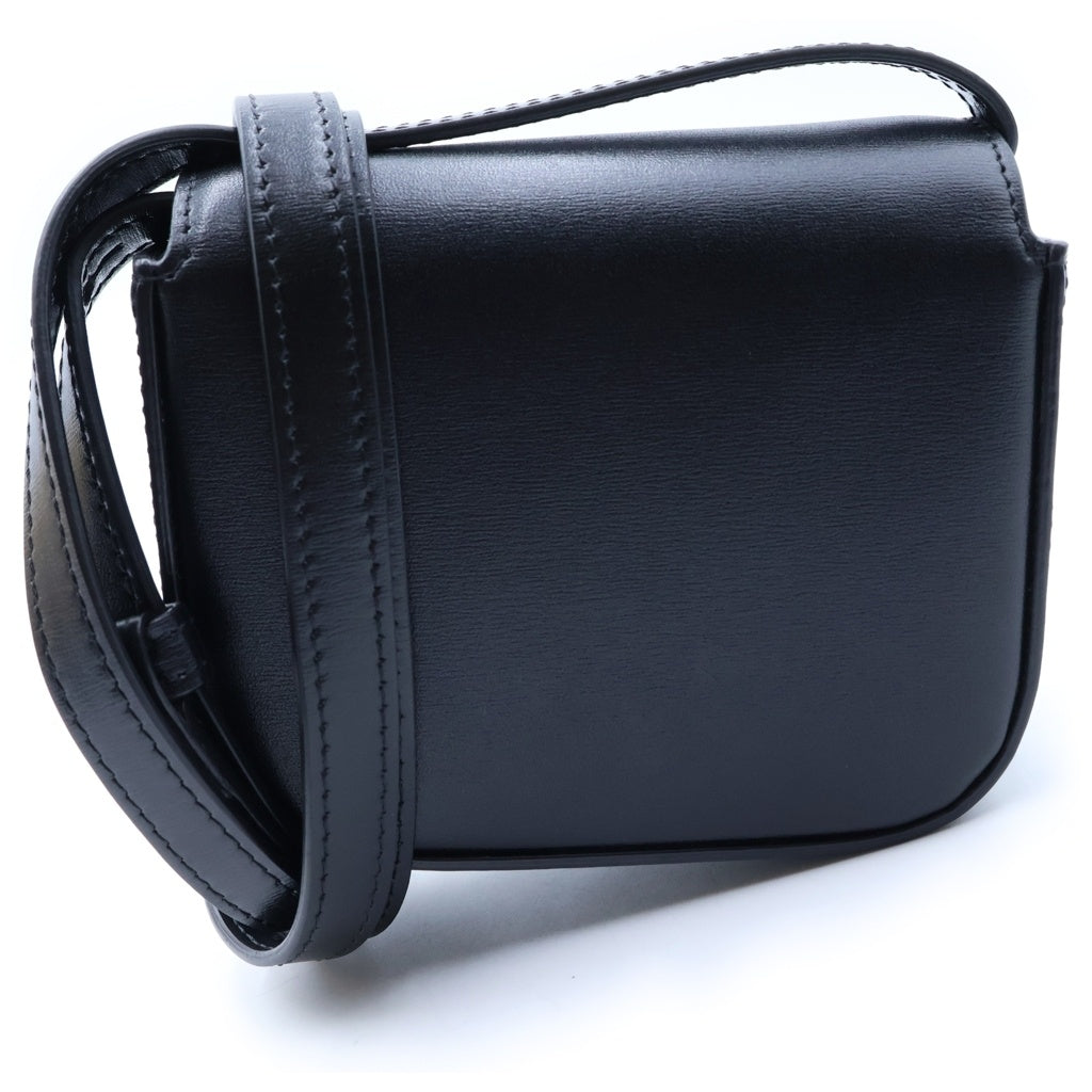 CELINE(セリーヌ) トリオンフ ミニクロード ショルダーバッグ ブラック レザー ゴールド金具 レディース
