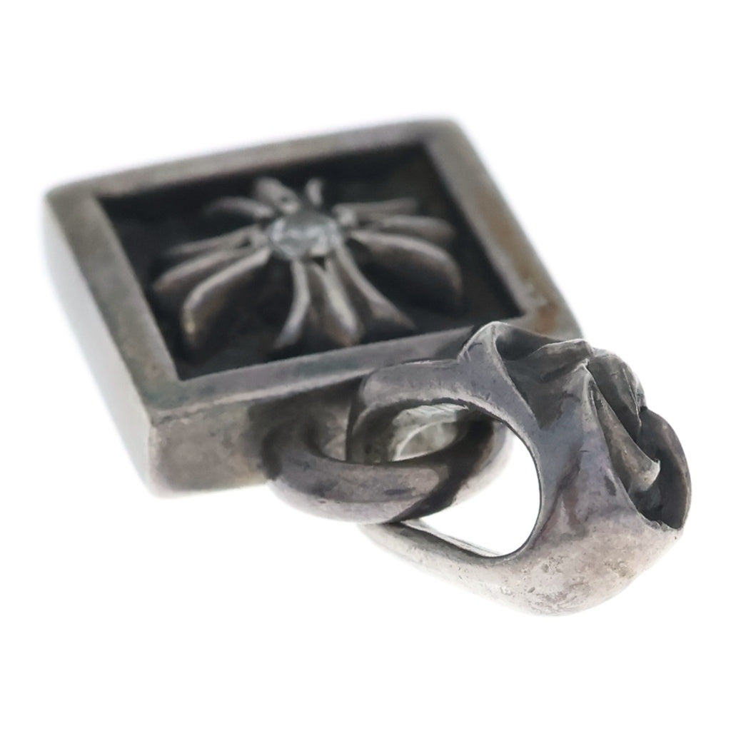CHROME HEARTS(クロムハーツ) FRAMED BS FLUER 1DIA フレームドBSフレア 1ダイヤモンド チャーム ペンダントトップ シルバー