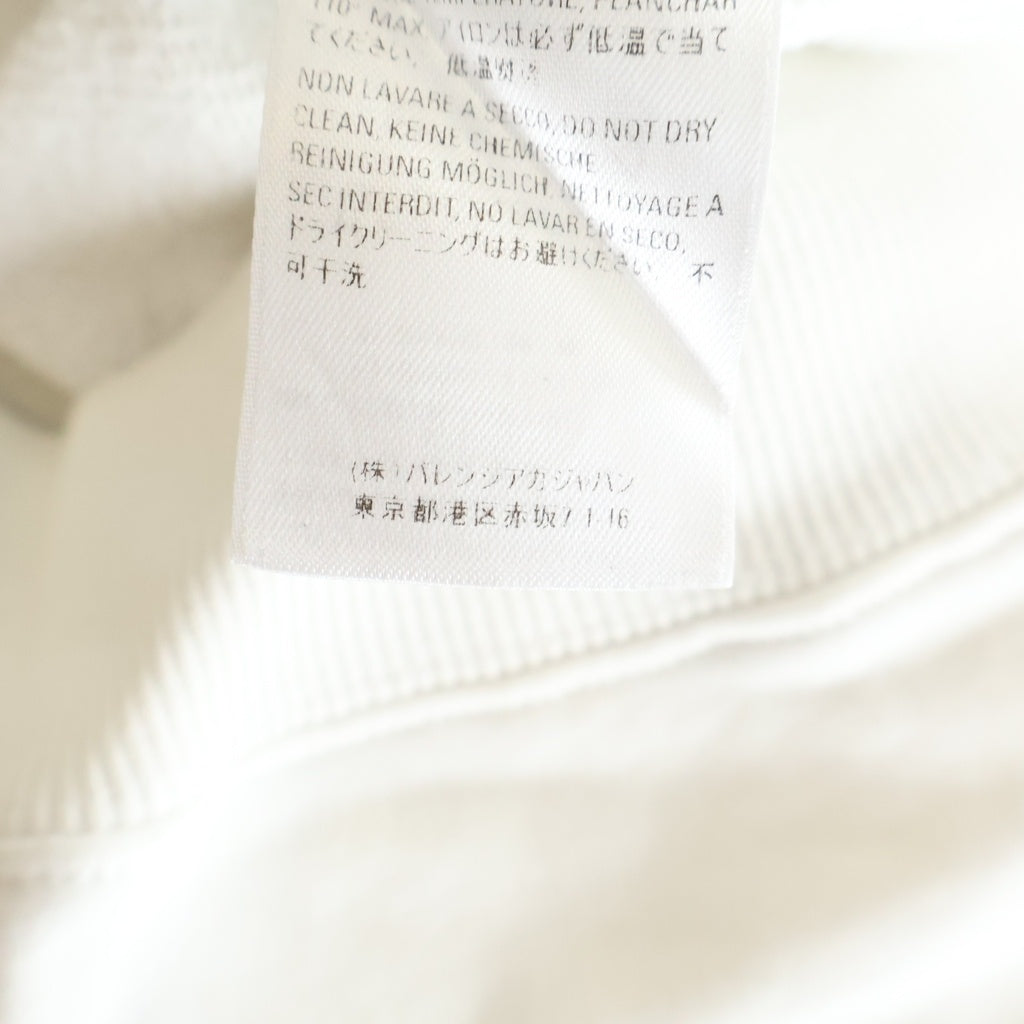 BALENCIAGA(バレンシアガ) 19SS バックロゴプリント スウェット プルオーバーパーカー フーディー ホワイト 556143 TAV37