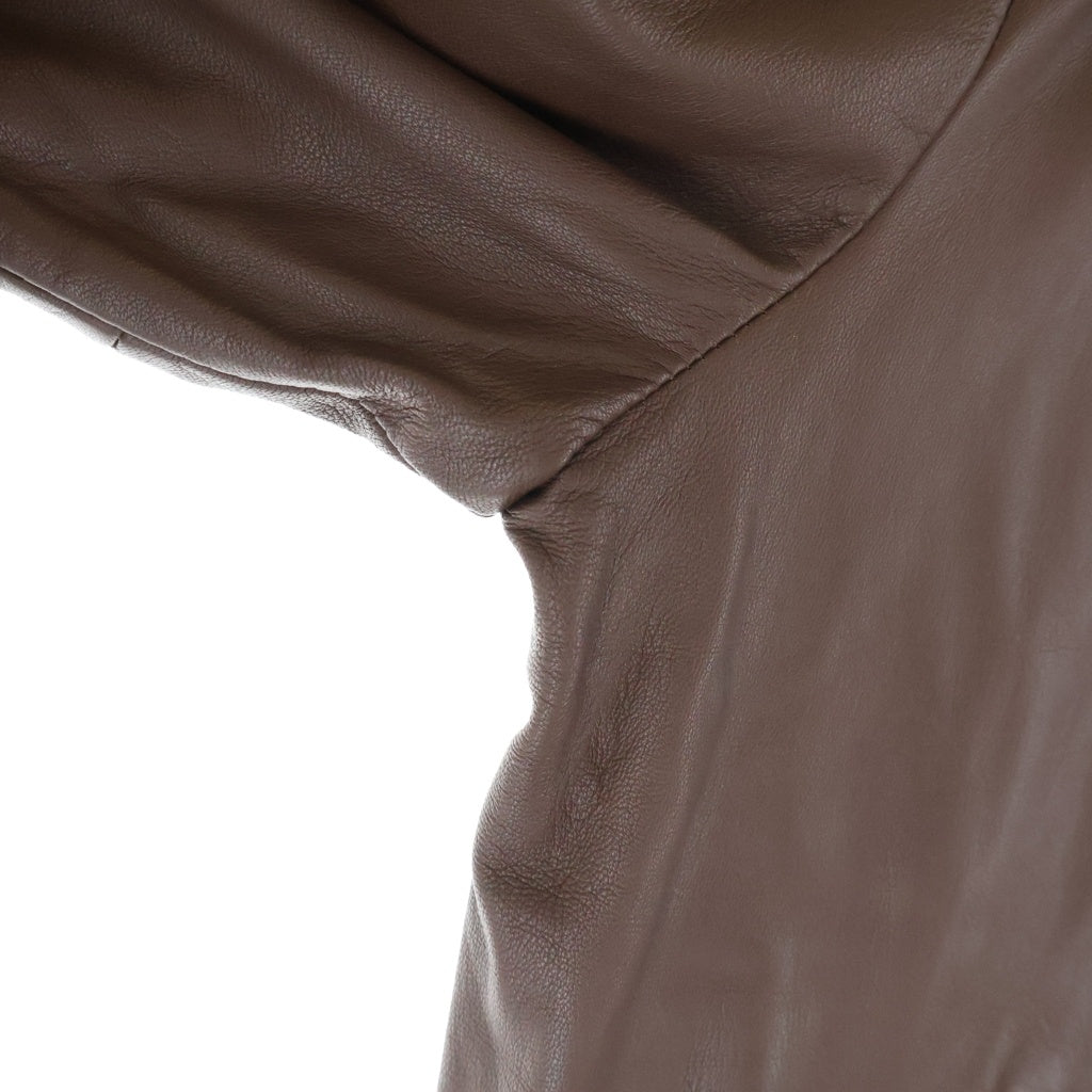 POLO RALPH LAUREN(ポロラルフローレン) Leather Swingtop Jacket レザージャケット スウィングトップ ブルゾン ブラウン