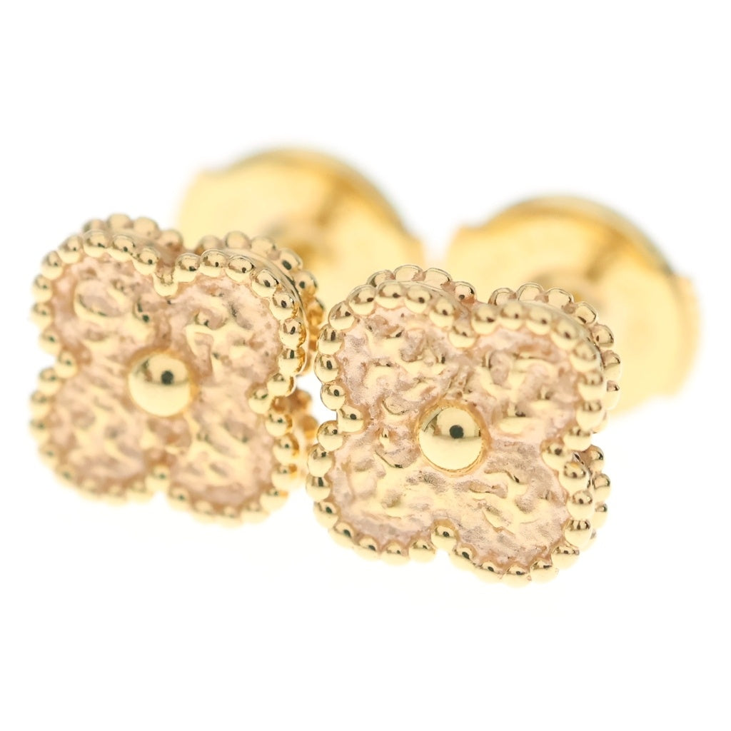 Van Cleef & Arpels(ヴァンクリーフアンドアーペル) スウィートアルハンブラ ピアス ピンクゴールド Au750PG レディース