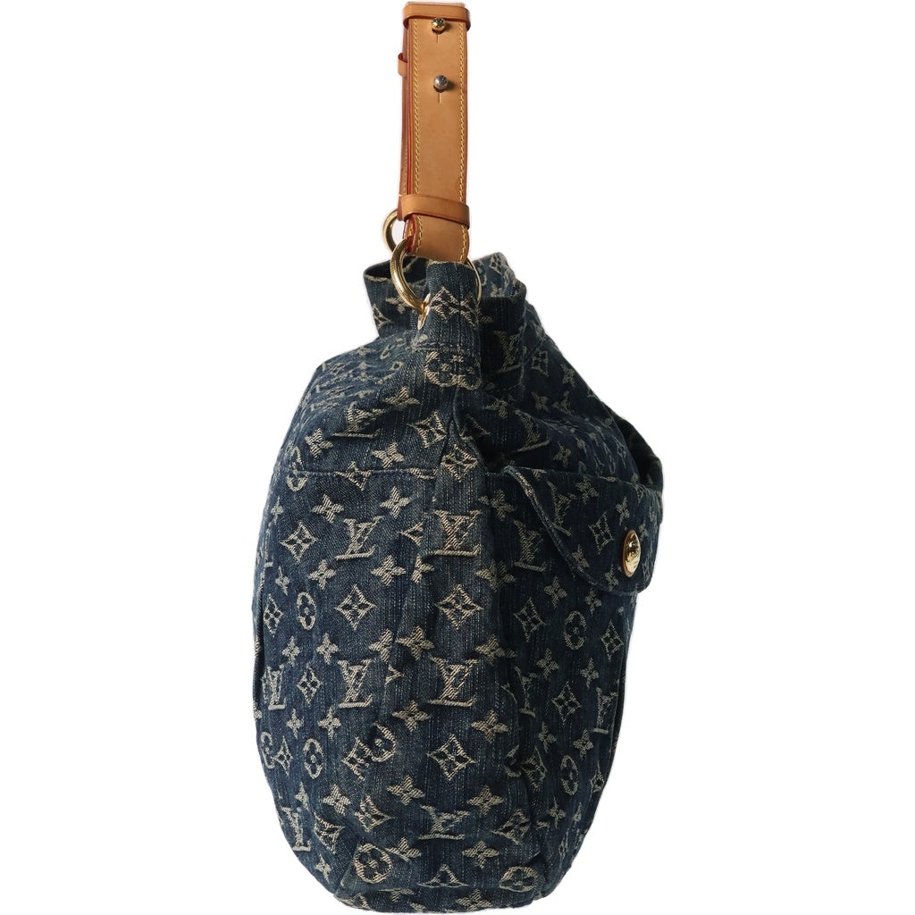 LOUIS VUITTON(ルイヴィトン) モノグラムデニム デイリーGM トートバッグ ハンドバッグ ブルー M40493 レディース