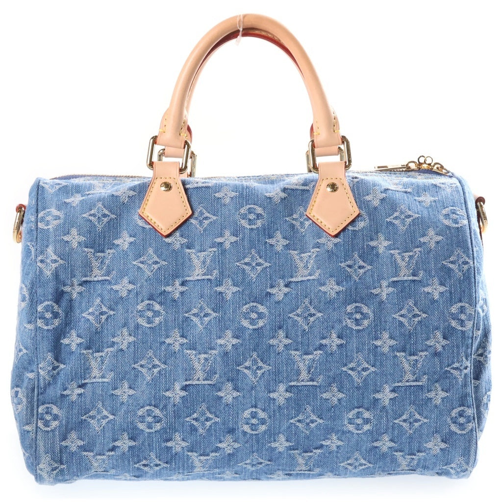 LOUIS VUITTON(ルイヴィトン) モノグラムデニム スピーディ・ソフト 30 ハンドバッグ ボストンバッグ ブルー M14430 NFC レディース