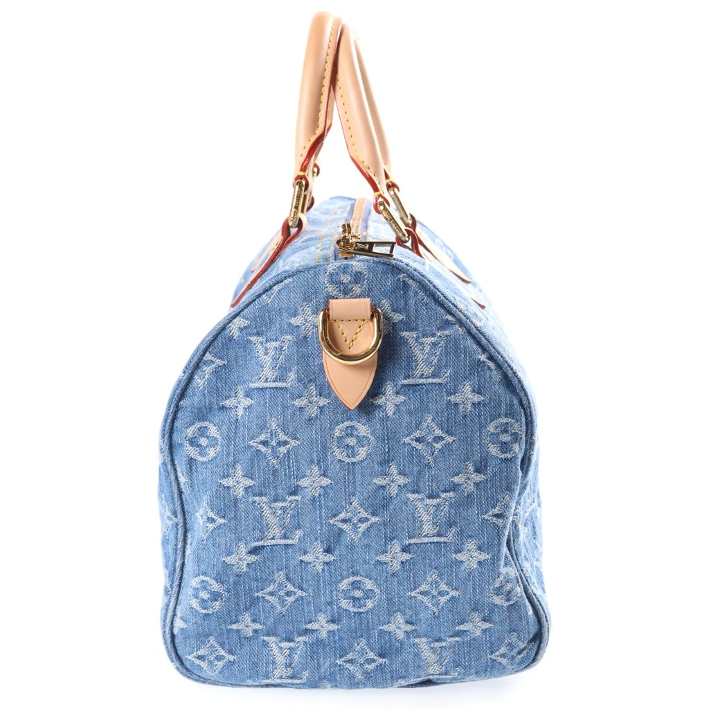 LOUIS VUITTON(ルイヴィトン) モノグラムデニム スピーディ・ソフト 30 ハンドバッグ ボストンバッグ ブルー M14430 NFC レディース